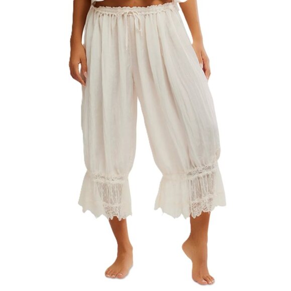 Free People Other - NEW Free People Intimately FP Forever Young Bloomer Capri Sleep Pants Lace Small